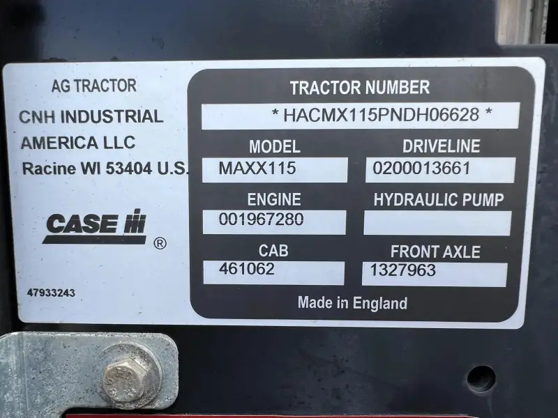 2022 CASE IH MAXXUM 115 photo 22